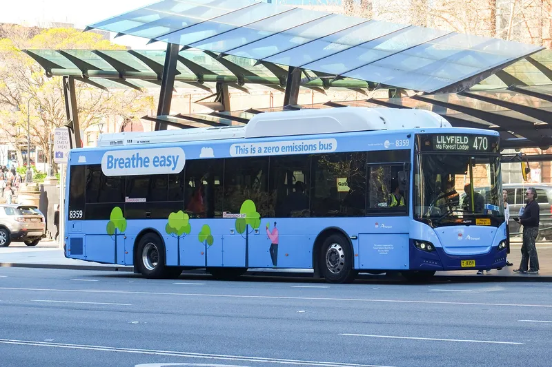 The display across the top of the bus: route number on the right, destination on the left. Check both before you flag it down.
